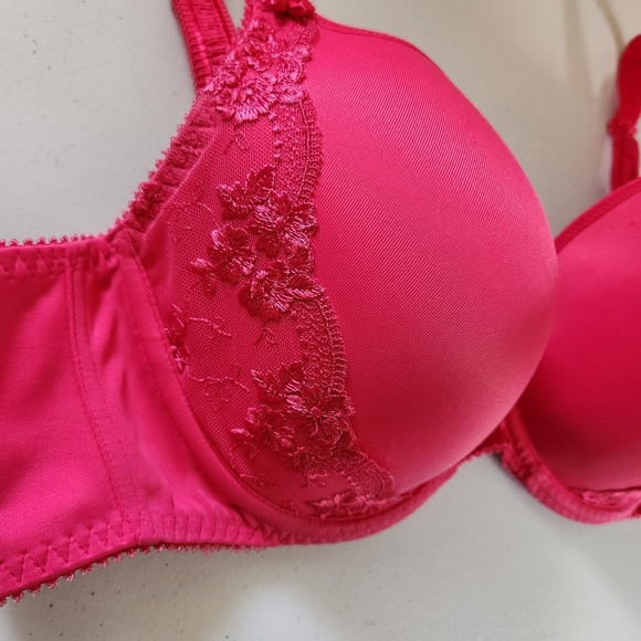 Fit Fully Yours Gloria Smooth Lace T-Shirt Bra Rasberry Pink B1042 40C Underwire - Picture 4 of 11